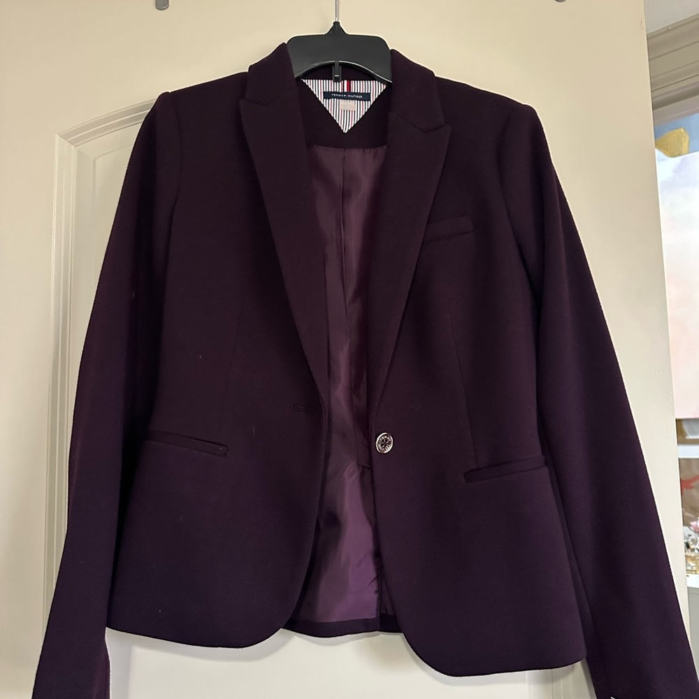 Tommy Hilfiger Rich Plum Blazer